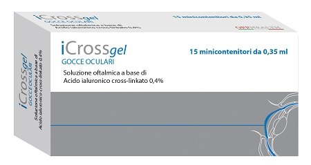 ICROSS GEL GOCCE OCULARI ACIDO IALURONICO CROSS-LINKATO 0,4% 15 MONODOSE DA 0,35 ML