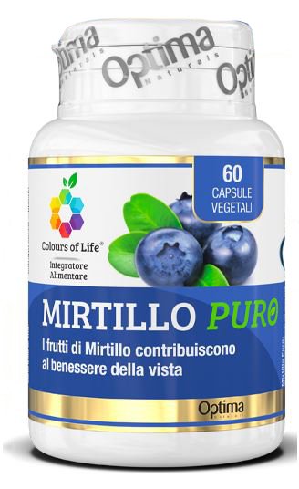 COLOURS OF LIFE MIRTILLO PURO 60 CAPSULE VEGETALI 500 MG