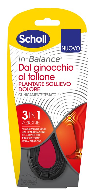 PLANTARE SOLLIEVO DOLORE DA GINOCCHIO A TALLONE SCHOLL IN BALANCE EVERYDAY L