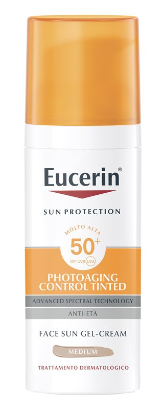 EUCERIN SUN PHOTOAGING CONTROL TINTED GEL CREME SPF50+ MEDIUM 50 ML