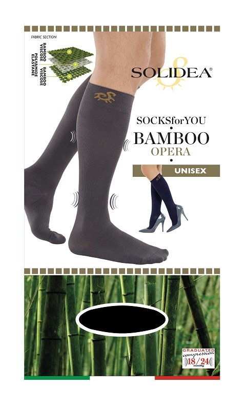 SOCKS FOR YOU BAMBOO OPERA GAMBALETTO NERO XXL