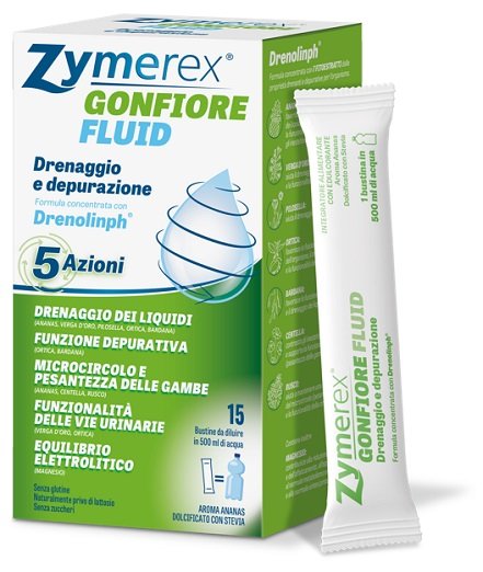 ZYMEREX GONFIORE FLUID ANANAS 15 BUSTINE