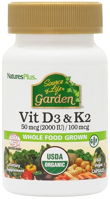 VITAMINA D3 & K2 50MCG 2000UI/100MCG 60 CAPSULE