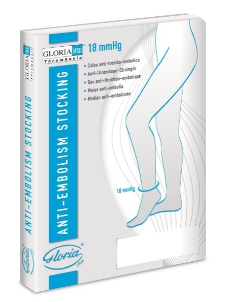 GLORIAMED THROMBOSIS 18 PUNTA CHIUSA CON FORO D%27ISPEZIONE TUTTA COSCIA AUTOREGGENTE CORTO MISURA S 1 PAIO