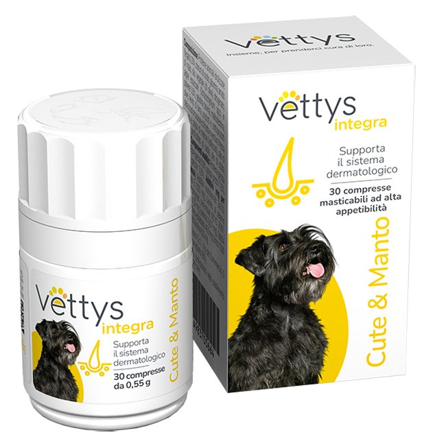 VETTYS INTEGRA CUTE&MANTO CANE 30 COMPRESSE MASTICABILI