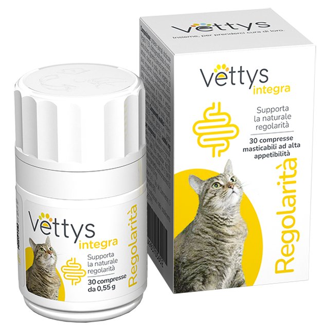 VETTYS INTEGRA REGOLARITA%27 GATTO 30 COMPRESSE MASTICABILI