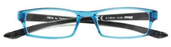 OCCHIALE DA LETTURA PREMONTATO TWINS PLATINUM NECK GHIACCIO +1,50