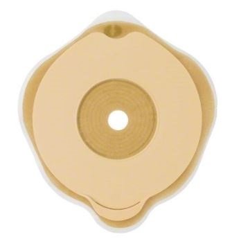 PLACCA PIANA FLEXIMA KEY 60 MM CON PROTETTORE CUTANEO IDROCOLLOIDALE E FLANGIA 5 PEZZI