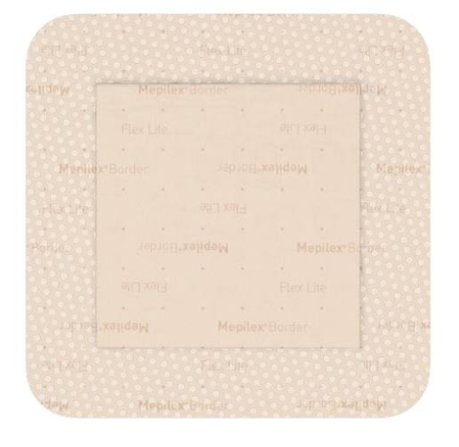 MEDICAZIONE IN SCHIUMA DI POLIURETANO MEPILEX BORDER FLEX LITE 10X10 CM 5 PEZZI