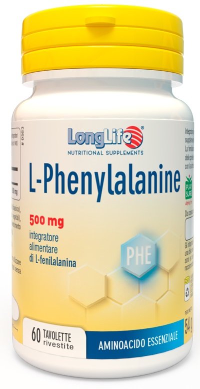 LONGLIFE L-PHENYLALANINE 500 MG 60 TAVOLETTE RIVESTITE DA 900 MG