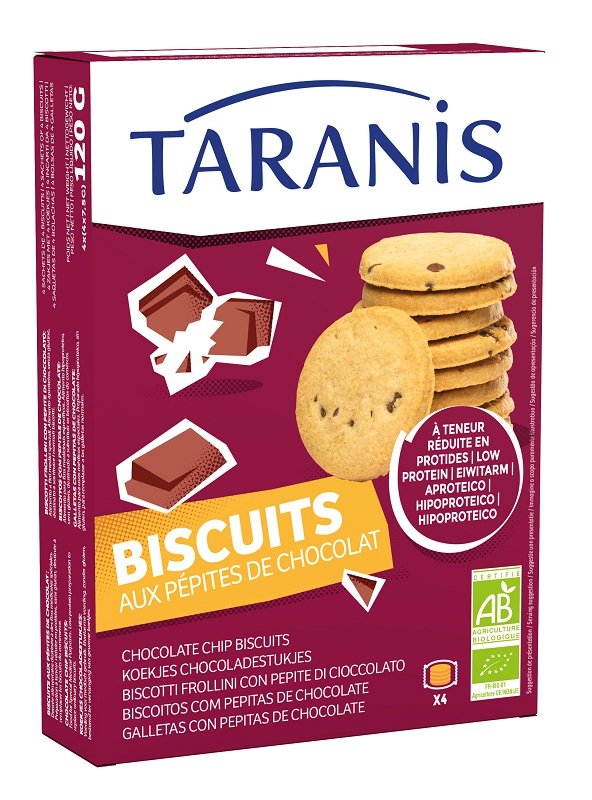 TARANIS BISCOTTI FROLLINI CON PEPITE DI CIOCCOLATO 120 G