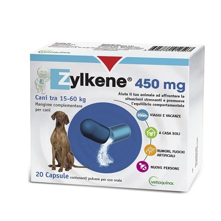 ZYLKENE CANI GROSSA TAGLIA 15-60KG 20 CAPSULE DA 450 MG