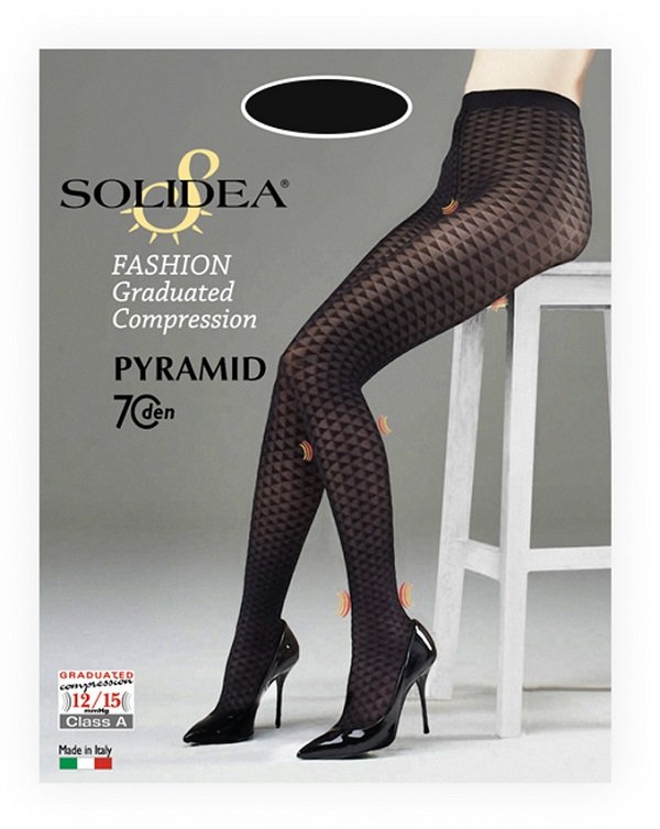 PYRAMID 70 COLLANT FANTASIA NERO 2-M