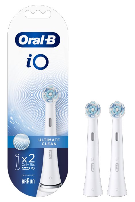 ORALB POWER REFILL IO ULTIMATE CLEAN WHITE 2 PEZZI