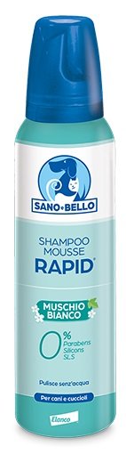 SANO E BELLO SHAMPOO MOUSSE RAPID NF MUSCHIO BIANCO 300 ML