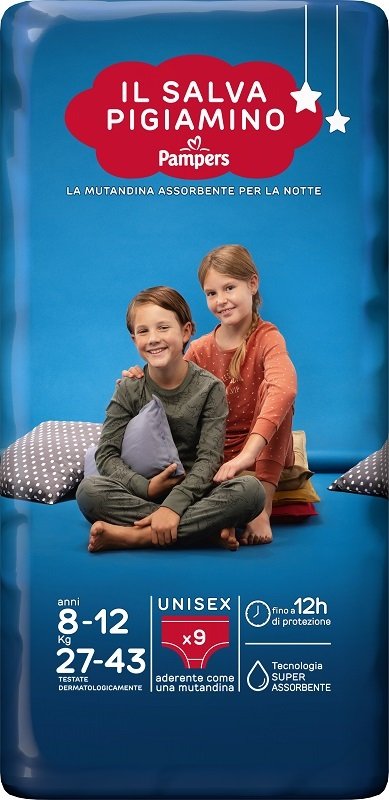 PANNOLINO PAMPERS BABYCARE SALVAPIGIAMINO L/XL 9 PEZZI