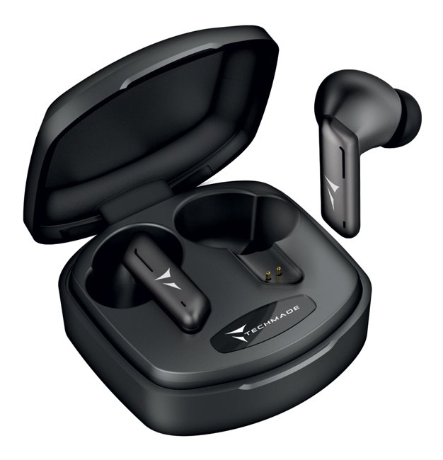 TECHMADE AURICOLARI SENZA FILO BLACK