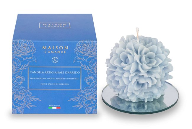 L%27AMANDE MAISON CANDELA ARREDO 40 H PROFUMO FIORI E BACCHE DI SARDEGNA