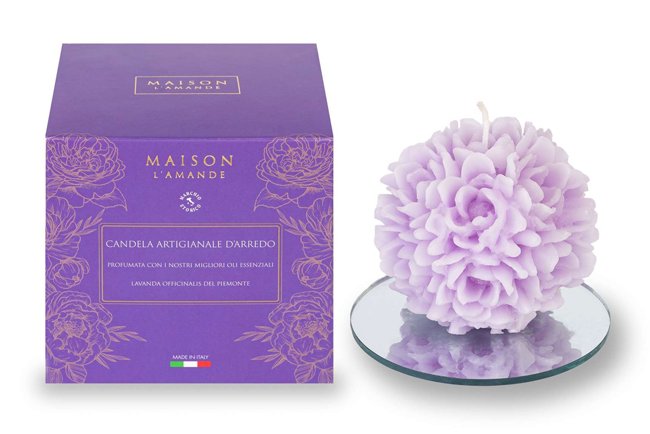 L%27AMANDE MAISON CANDELA ARREDO 40 H LAVANDA DEL PIEMONTE