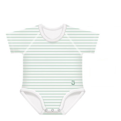 JBIMBI BODY 0-36 MESI BAMBOO 4SEASON RIGHE VERDE ACQUA