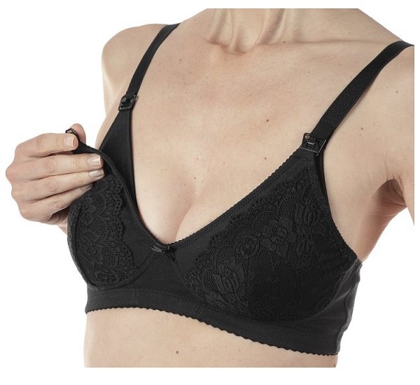 MAMMY REGGISENO COTONE ALLATTAMENTO BLACK 3D
