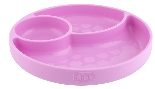 CHICCO PIATTO SILICONE VENTOSA ROSA