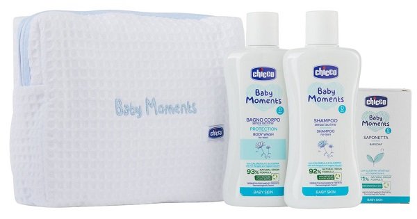 CH BM BEAUTY BAG ZIP AZZURRO