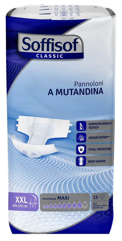 PANNOLINO MUTANDINA MAXI XXL CLASSIC SOFFISOF 15 PEZZI