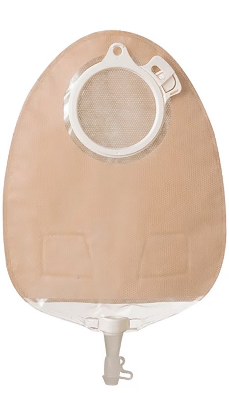 SACCA PER UROSTOMIA CON MULTICHAMBER TRASPARENTE SISTEMA A 2 PEZZI SENSURA CLICK 40 MM MIDI 430 ML 30 PEZZI