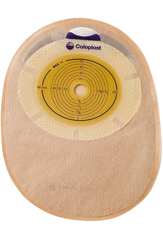 SACCA PER COLOSTOMIA CHIUSA RICOPERTA IN TESSUTO NON TESSUTOCON APERTURA ISPEZIONABILE FORO 25MM MIDI CAPAPACITA%27 340ML 30 PEZZI