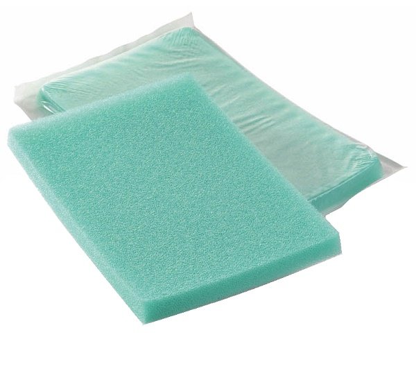MEDICAZIONE IN COMPRESSE DI POLIURETANO ESPANSO FORMATO DA RETICOLI CELLULARI A NIDO D%27APE 5PZ 24X16X2