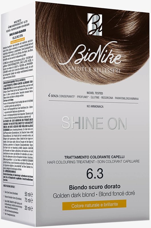 SHINE ON BIONDO SCURO DORATO 6,3 FLACONE 75 ML + TUBO 50 ML