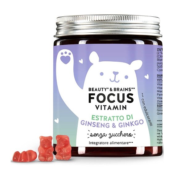 BEAUTY & BRAINS FOCUS VITAMIN GINKGO- & GINSENGEXTRAKT 45 CARAMELLE GOMMOSE