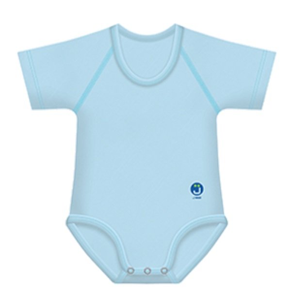BODY 0-36M BIO COTTON 4SEASON AZZURRO PASTELLO