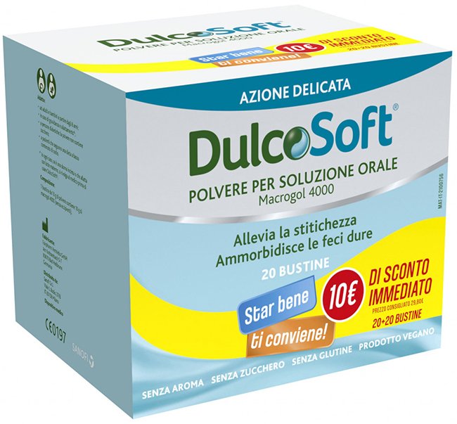 DULCOSOFT 20 BUSTINE BIPACK 1+1