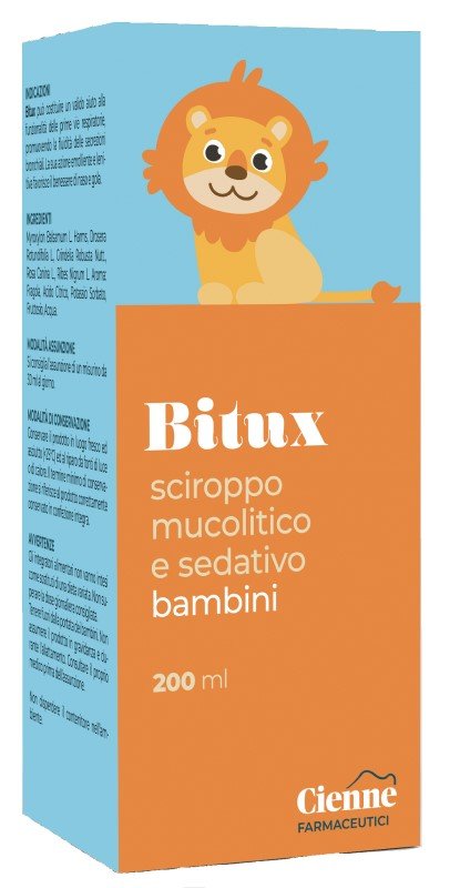 BITUX SCIROPPO MUCOLITICO E SEDATIVO BAMBINI 200 ML