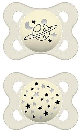 MAM SUCCHIETTO ORIGINAL NIGHT 2-6 MESI SILICONE NEUTRO 2 PEZZI