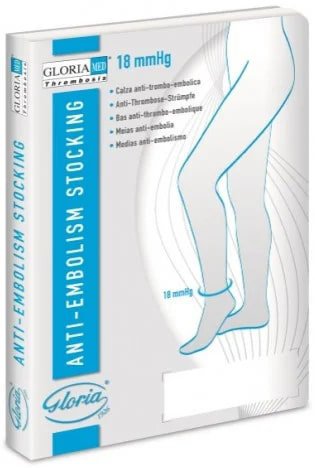 GLORIAMED THROMBOSIS 18 PUNTA CHIUSA CON FORO D%27ISPEZIONE MONOCOLLANT DESTRO CORTO MISURA L 1 PEZZO