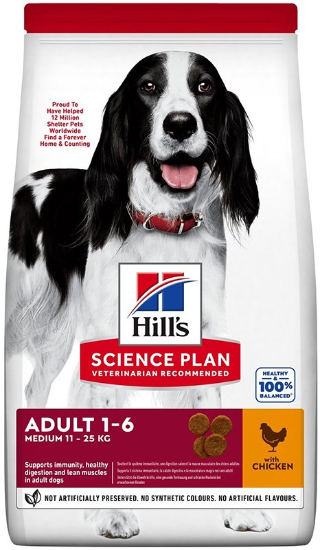 SCIENCE PLAN CANINE ADULT MEDIUM CHICKEN 2,5 KG