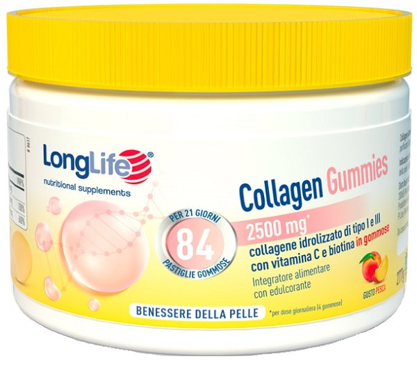 LONGLIFE COLLAGEN GUMMIES 625MG 84 GOMMOSE