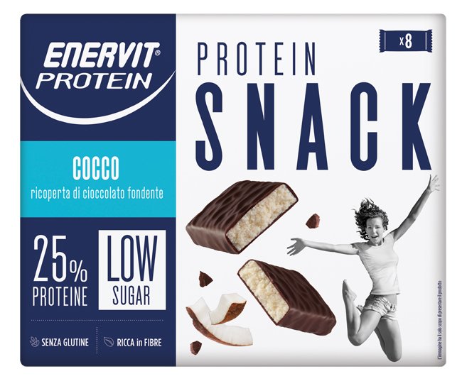 ENERVIT PROTEIN SNACK COCCO LOW SUGAR  ASTUCCIO 8 X 27 G
