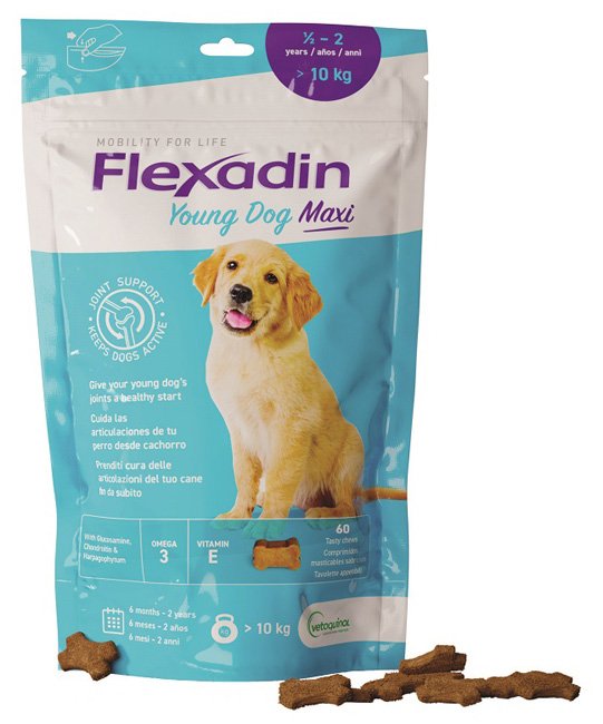 FLEXADIN YOUNG DOG MAXI 60 TAVOLETTE APPETIBILI
