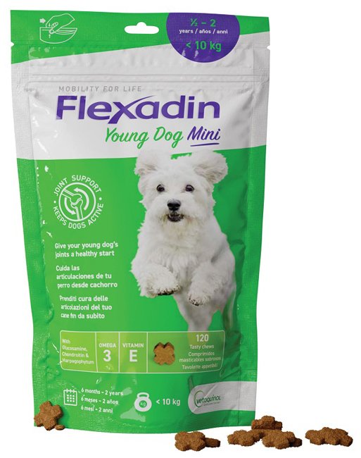 FLEXADIN YOUNG DOG MINI 120 TAVOLETTE APPETIBILI
