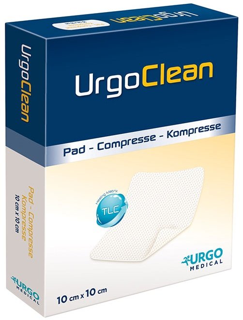MEDICAZIONE TNT ASSORBENTE GELIFICANTE URGOCLEAN 10X10CM 10 PEZZI