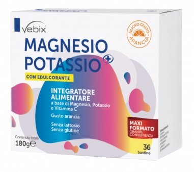 VEBIX MAGNESIO POTASSIO + CON EDULCORANTE 36 BUSTE 5 G
