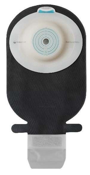SACCA ILEOSTOMIA SENSURA MIO CONVEX DEEP RIVESTIMENTO NERO APERTURA ISPEZIONABILE MAXI FORO RITAGLIABILE 15-33 10 PEZZI
