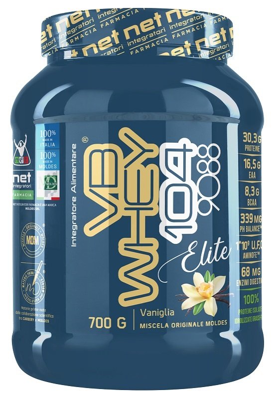 NET INTEGRATORI VB WHEY 104 9088 ELITE VANIGLIA 700 G