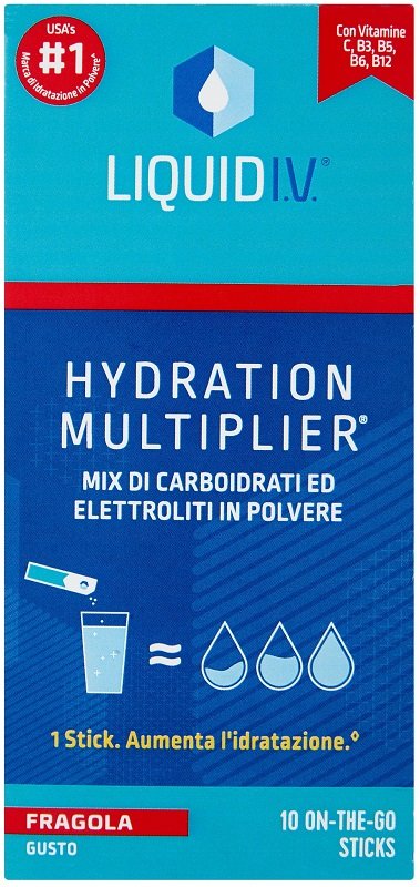 LIQUID IV HYDRATION MULTIPLIER FRAGOLA 10 STICK