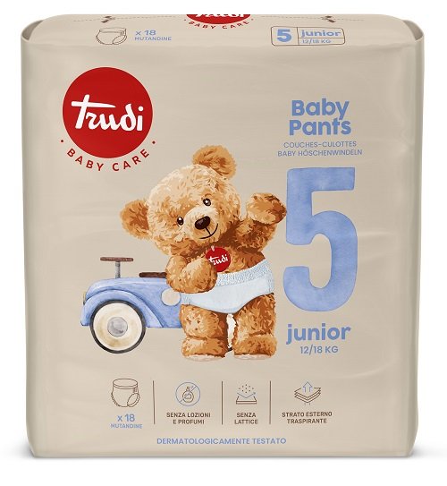 TRUDI BABY PANTS JUNIOR 12/18 KG 18 PEZZI