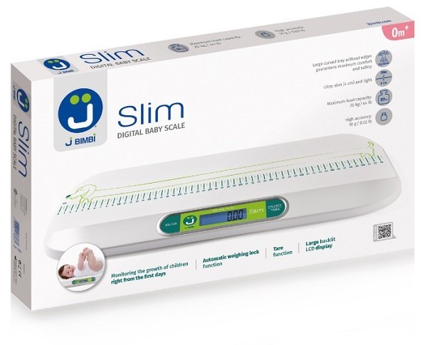 J BIMBI SLIM BILANCIA DIGITALE PESA BAMBINI ULTRASOTTILE